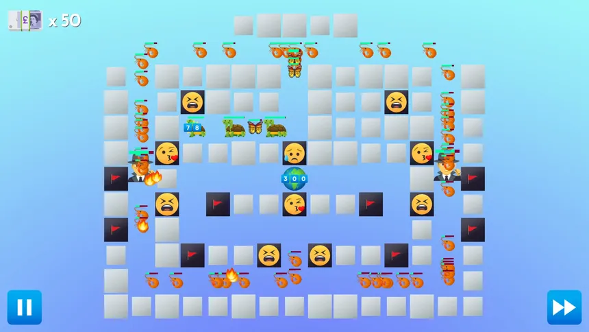 Скриншот 1 к игре Emoji TD