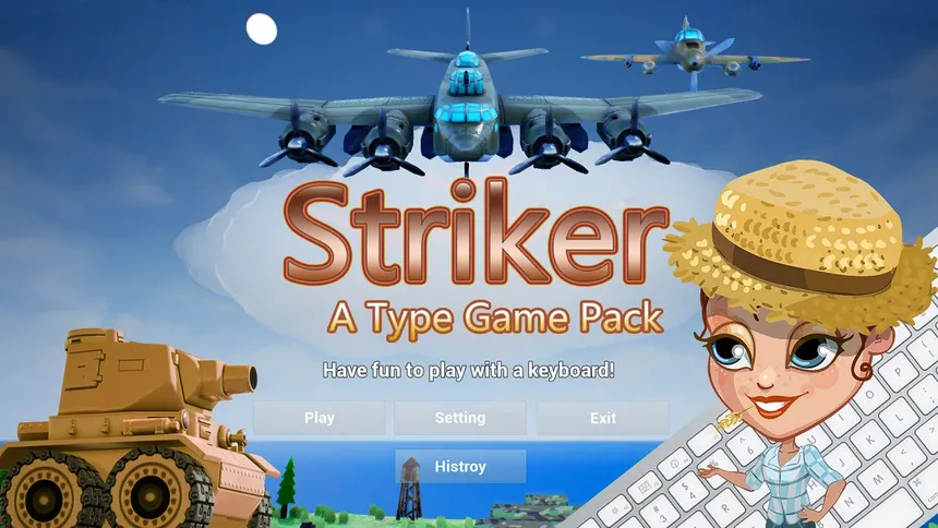 Скриншот 1 к игре 打击者打字游戏集（Striker A Type Game Pack）