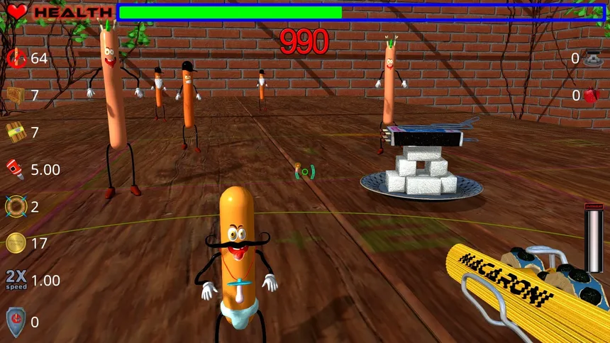 Скриншот 6 к игре Die, zombie sausage, die!