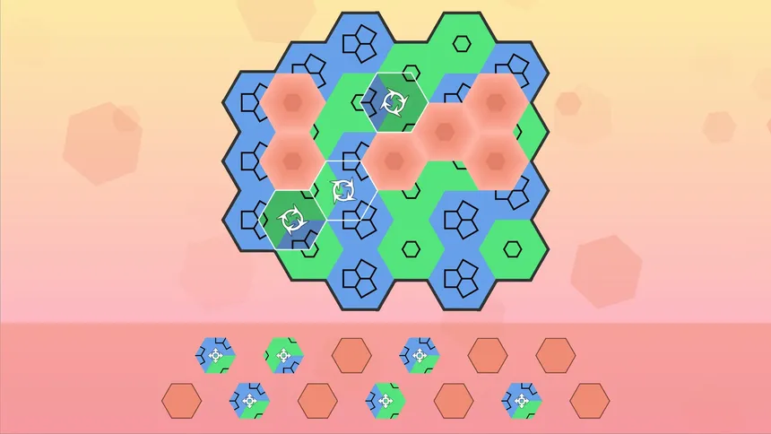Скриншот 1 к игре Aurora Hex - Pattern Puzzles