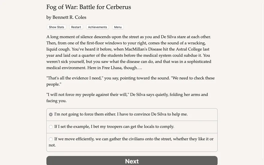 Скриншот 1 к игре Fog of War: The Battle for Cerberus