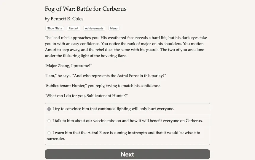 Скриншот 2 к игре Fog of War: The Battle for Cerberus