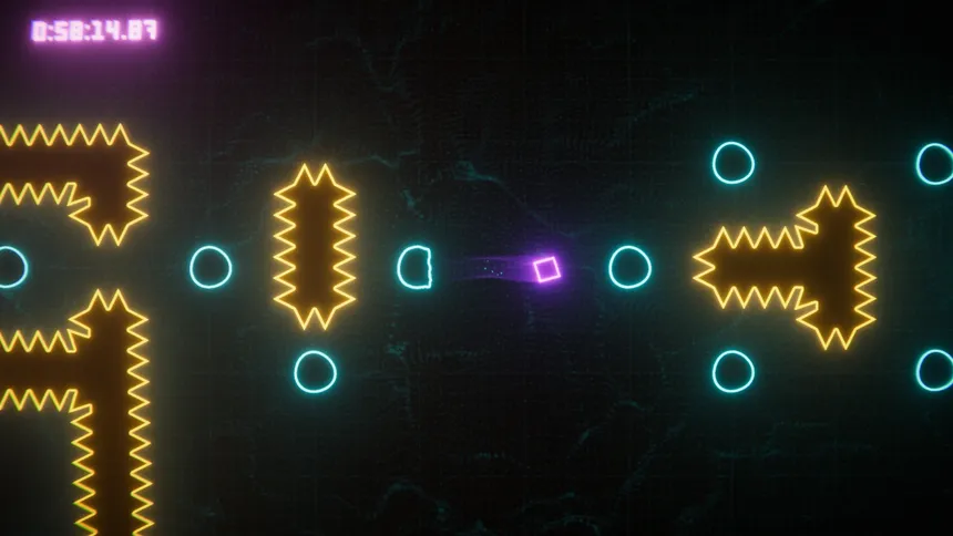 Скриншот 1 к игре Q - A Neon Platformer