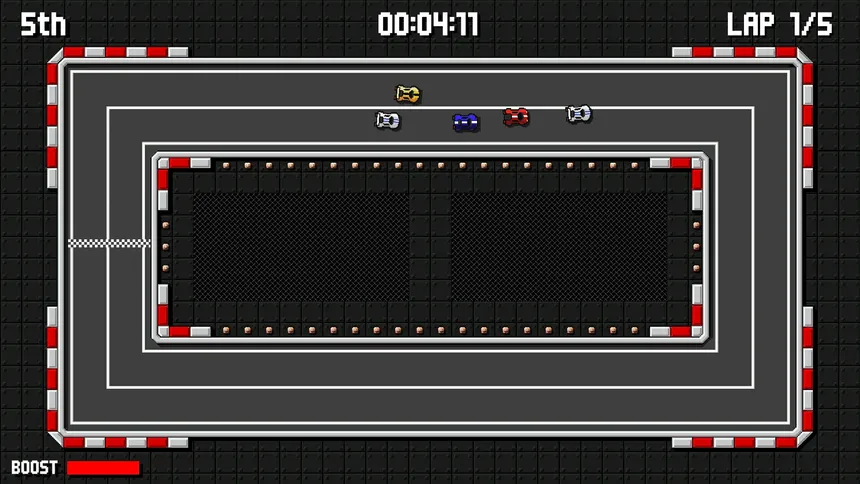 Скриншот 1 к игре Retro Pixel Racers