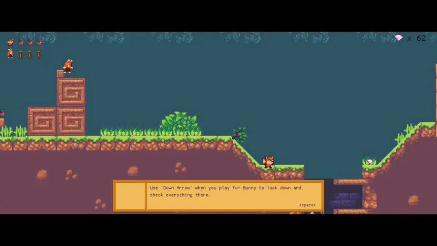 Скриншот 1 к игре Fox and Bunny
