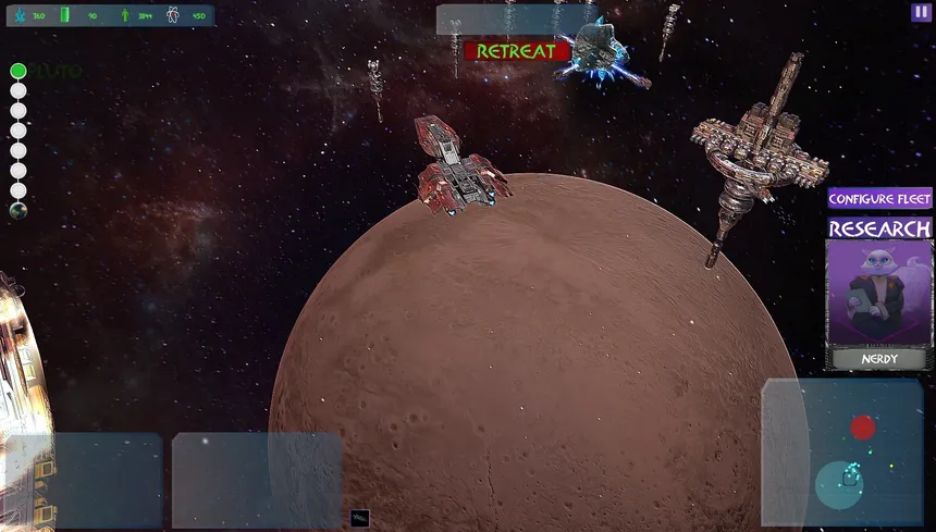 Скриншот 2 к игре Grimalkin: Solar Defense Force