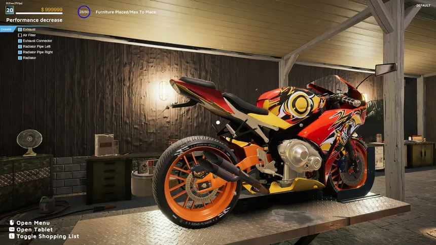 Скриншот 2 к игре Motorcycle Mechanic Simulator 2021