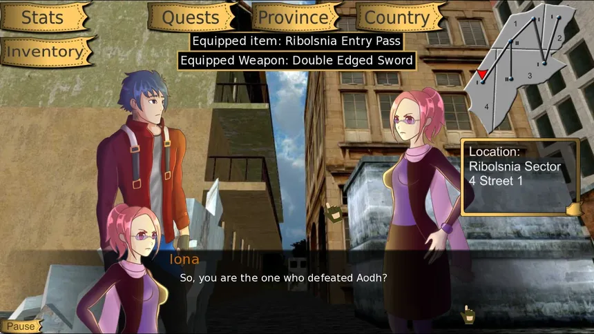 Скриншот 1 к игре Niara: Rebellion Of the King Visual Novel RPG