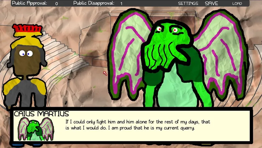Скриншот 3 к игре Paper Shakespeare: Cthulhu Coriolanus