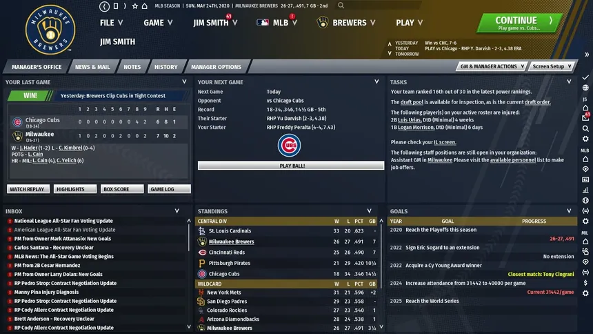 Скриншот 3 к игре Out of the Park Baseball 21
