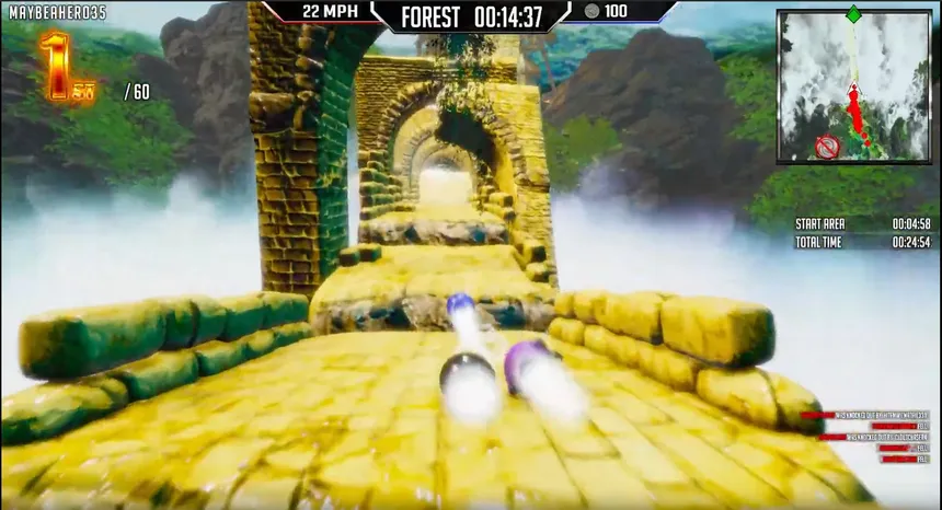 Скриншот 1 к игре Crazy Ball Racing