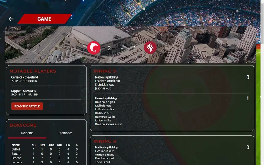 Скриншот 2 к игре Astonishing Baseball 2019