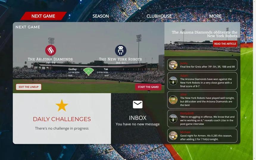 Скриншот 4 к игре Astonishing Baseball 2019