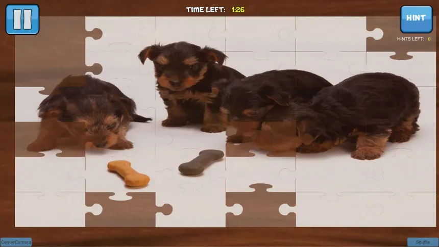 Скриншот 2 к игре Bepuzzled Puppy Dog Jigsaw Puzzle
