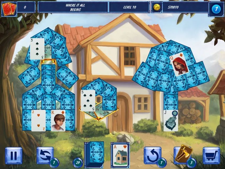 Скриншот 1 к игре Fairytale Solitaire: Red Riding Hood