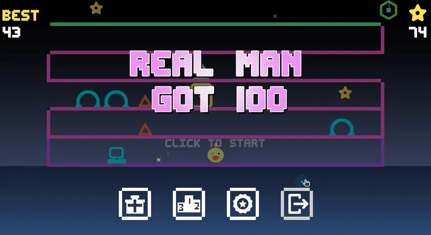 Скриншот 2 к игре Real Man Got 100 |  是男人上100层