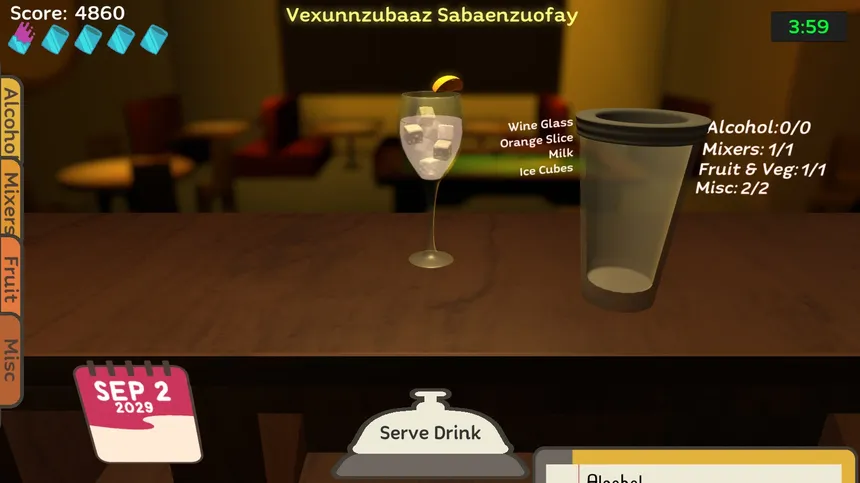 Скриншот 1 к игре Uh Oh Bartender