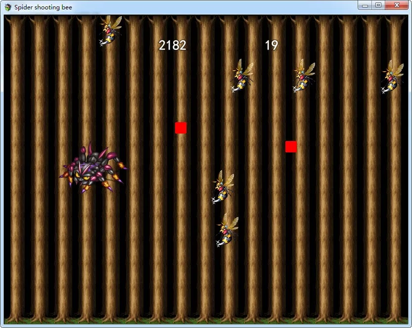 Скриншот 1 к игре Spider shooting bee