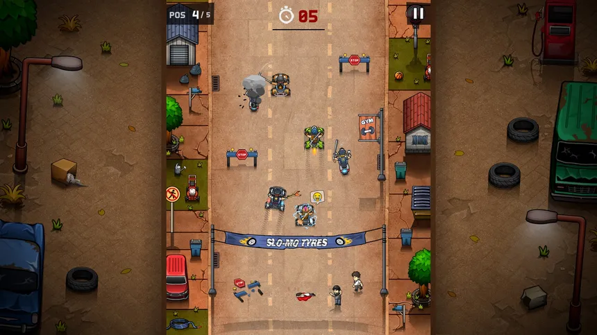 Скриншот 5 к игре Rude Racers: 2D Combat Racing