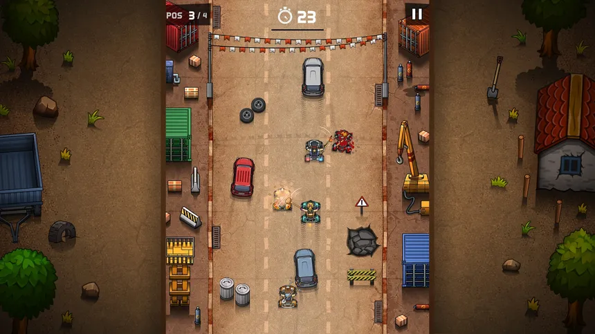 Скриншот 6 к игре Rude Racers: 2D Combat Racing
