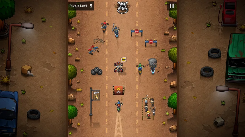 Скриншот 7 к игре Rude Racers: 2D Combat Racing