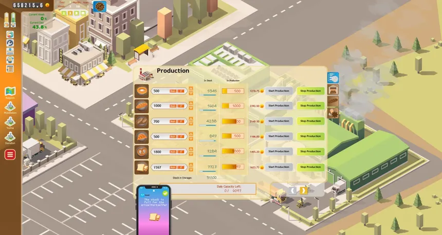 Скриншот 2 к игре Bakery Biz Tycoon