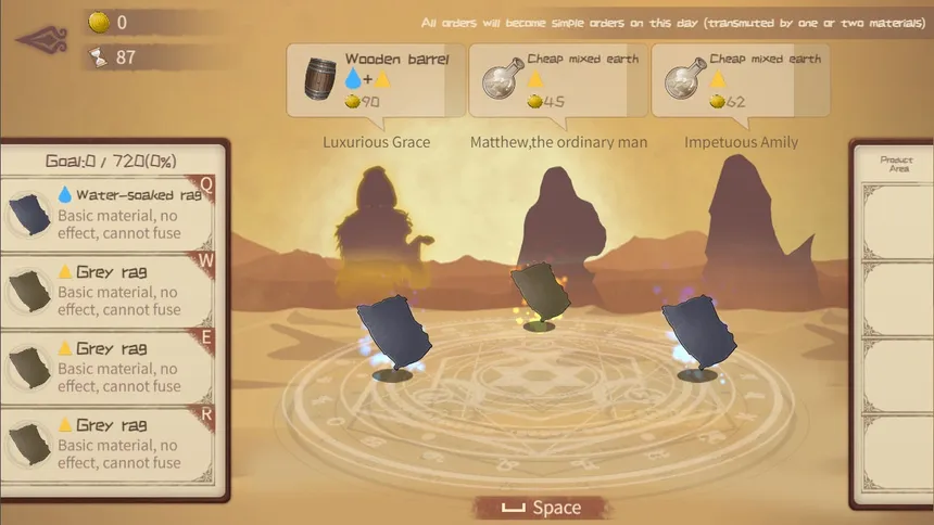 Скриншот 2 к игре 蹩脚的炼金术师(Incompetent Alchemist)
