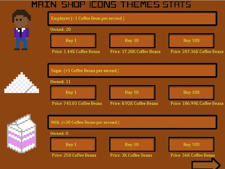 Скриншот 2 к игре Clickable Coffee Shop