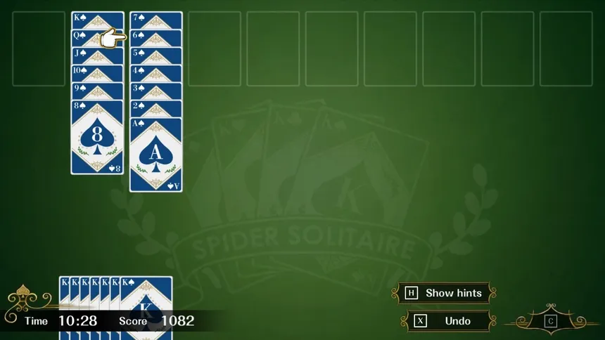 Скриншот 5 к игре Spider Solitaire F