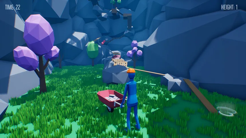 Скриншот 1 к игре Climb With Wheelbarrow