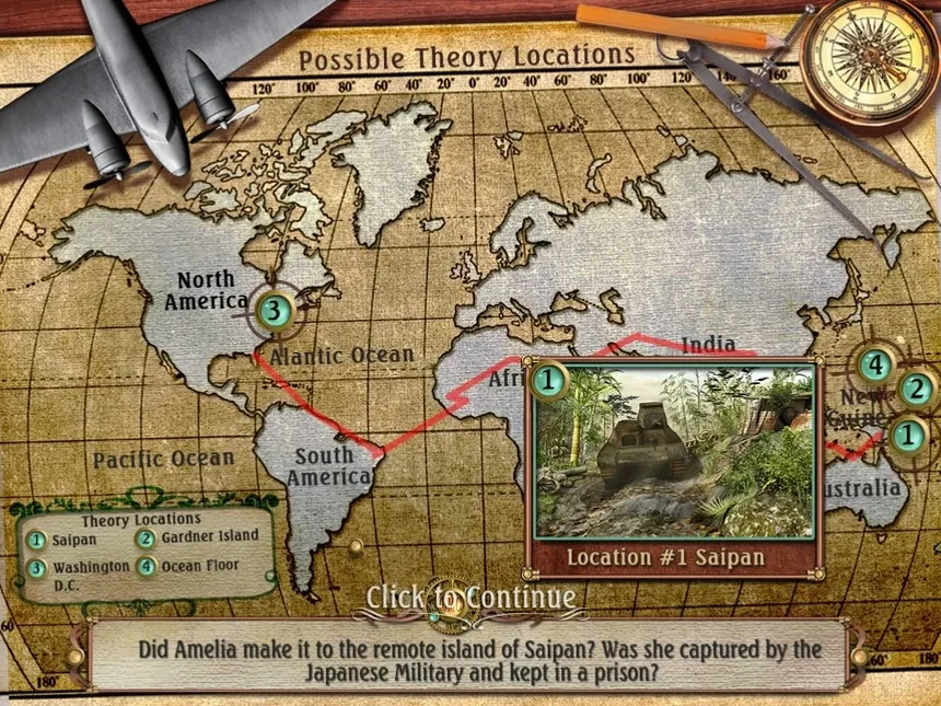 Скриншот 4 к игре Unsolved Mystery Club: Amelia Earhart