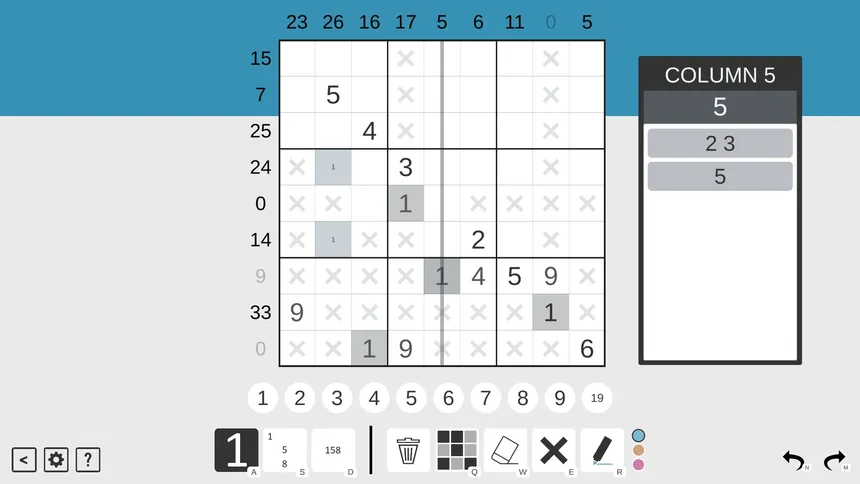 Скриншот 2 к игре Sandwich Sudoku