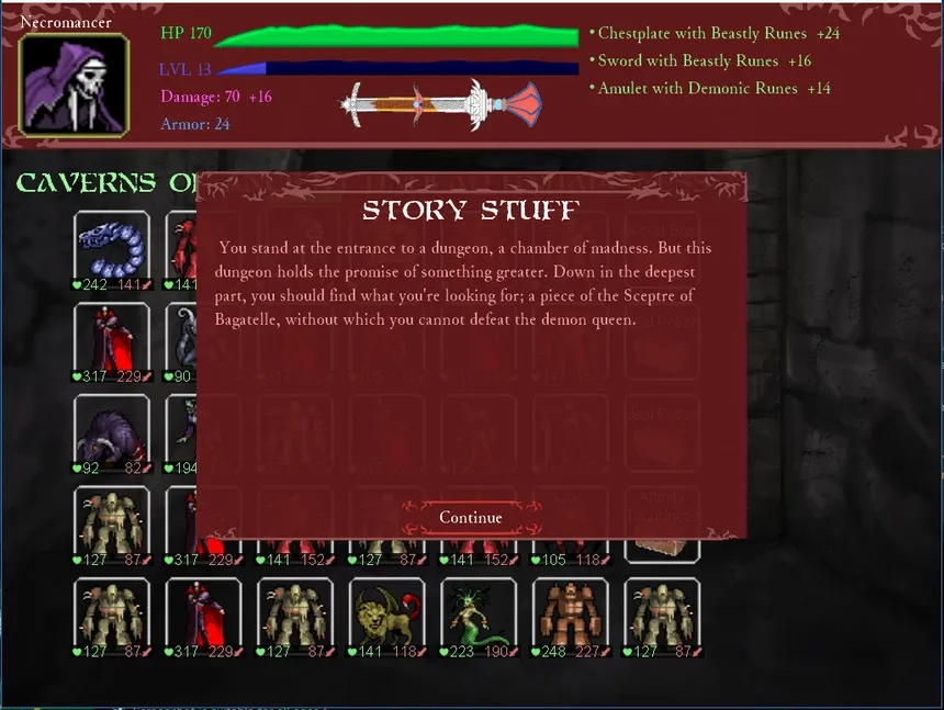 Скриншот 1 к игре Sort Battle: Dungeon
