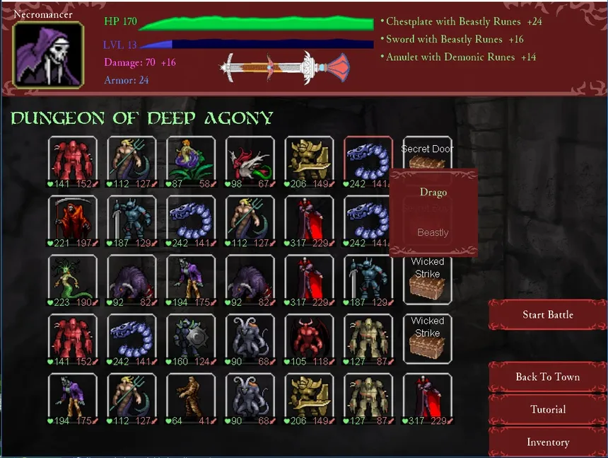 Скриншот 2 к игре Sort Battle: Dungeon
