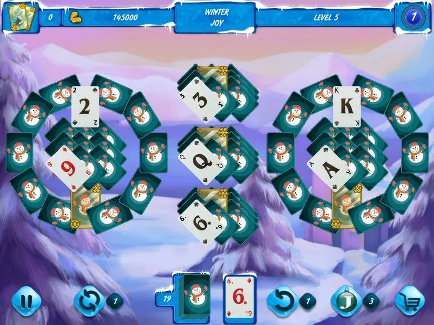 Скриншот 2 к игре Solitaire Jack Frost Winter Adventures