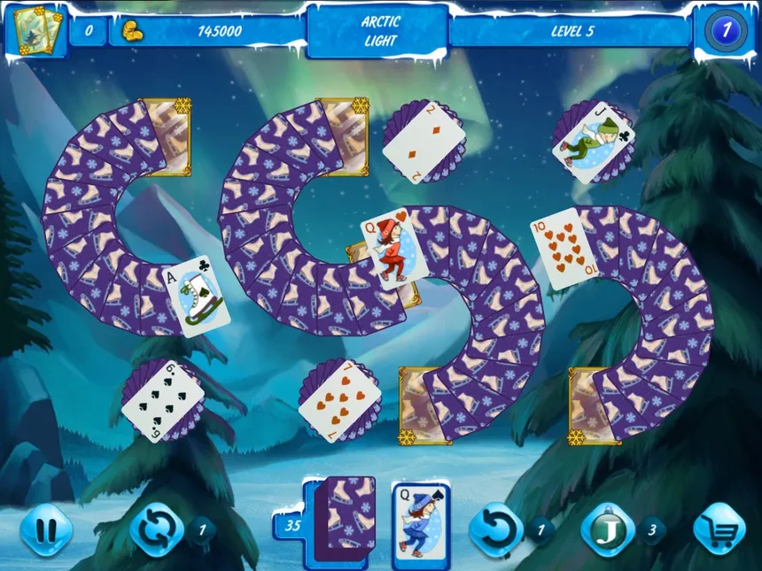 Скриншот 4 к игре Solitaire Jack Frost Winter Adventures
