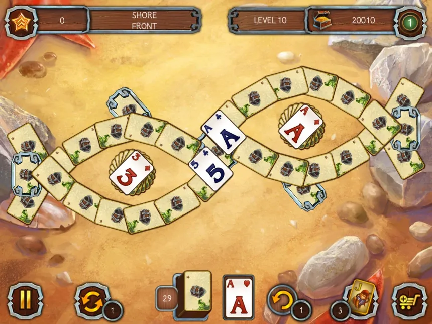 Скриншот 1 к игре Solitaire Legend of the Pirates