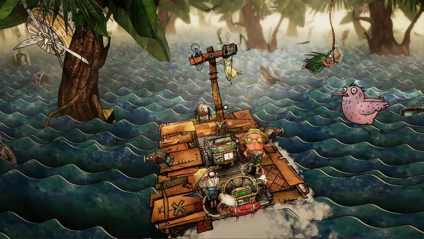 Скриншот 7 к игре Trash Sailors: Co-Op Trash Raft Simulator