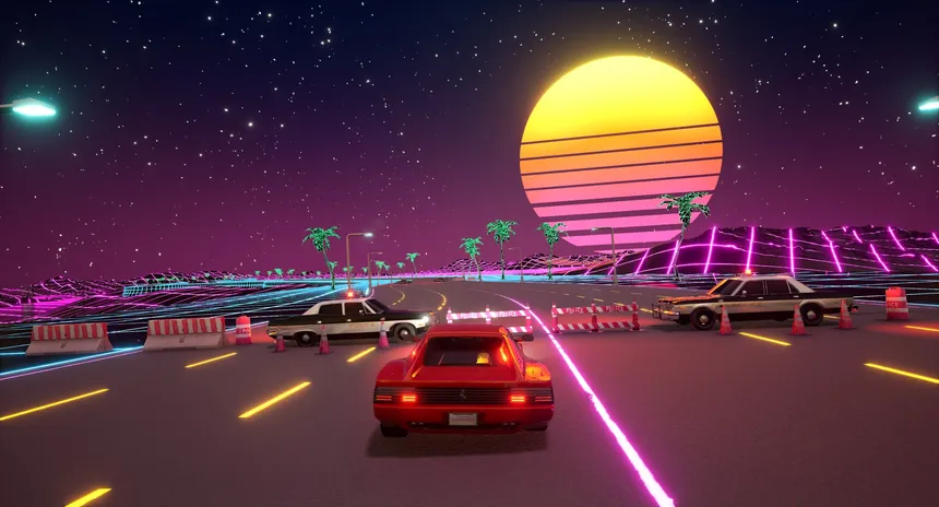 Скриншот 1 к игре Cyber OutRun