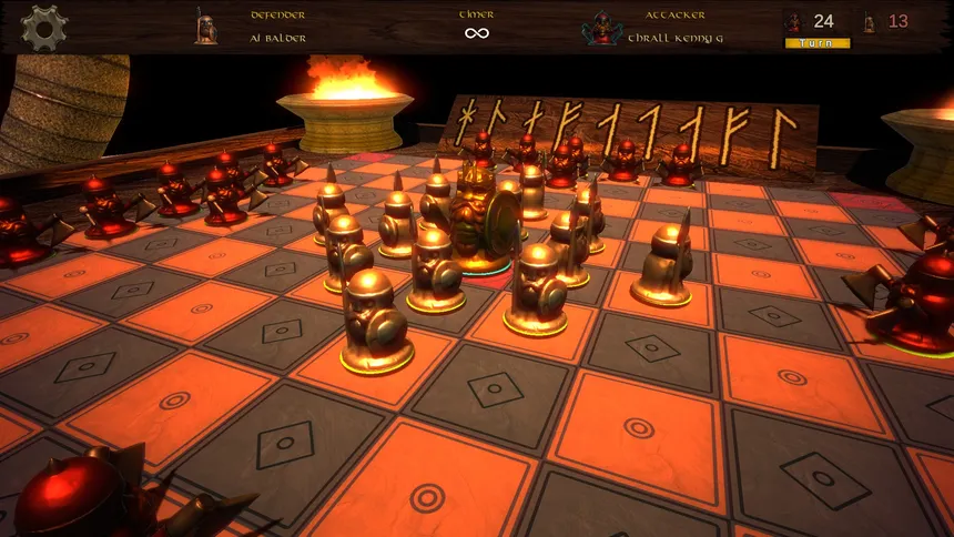 Скриншот 1 к игре Viking Chess: Hnefatafl