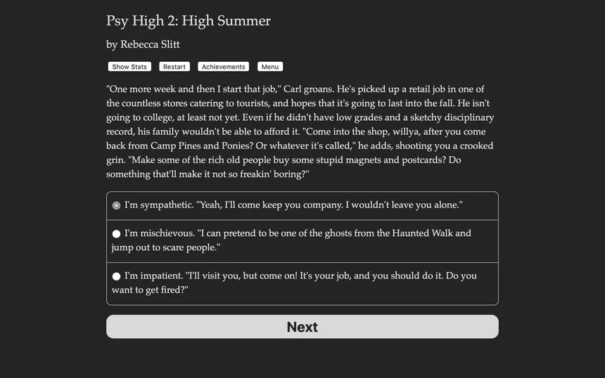 Скриншот 1 к игре Psy High 2: High Summer