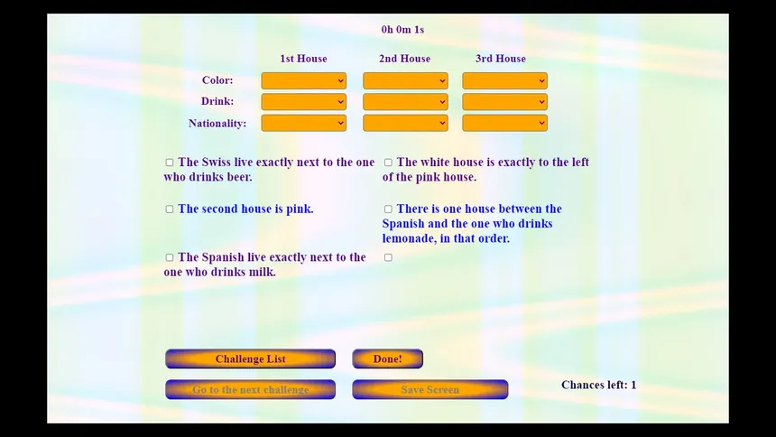 Скриншот 1 к игре Zebra Logic Master
