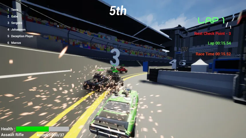 Скриншот 4 к игре Deep Race: Battle