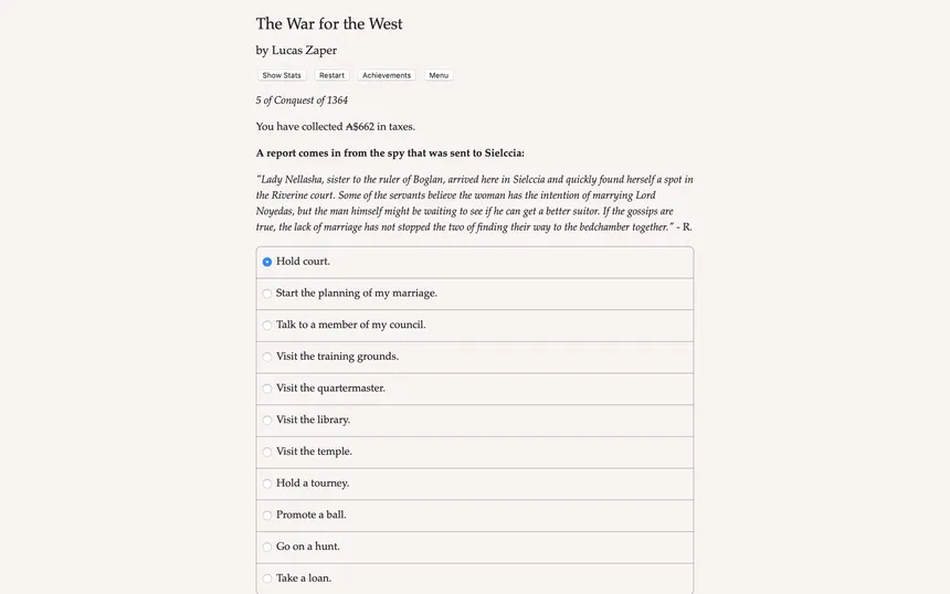 Скриншот 1 к игре The War for the West