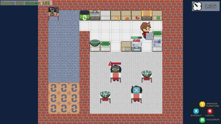 Скриншот 1 к игре What the Pho: Roguelike restaurant startup