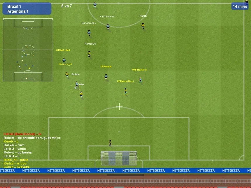 Скриншот 1 к игре Netsoccer