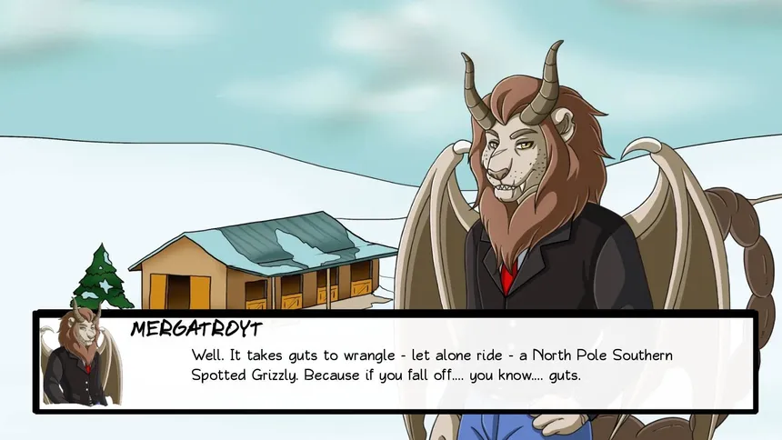 Скриншот 3 к игре Furry Shakespeare: Dashing Dinosaurs & Sexy Centaurs: Winter's Tale