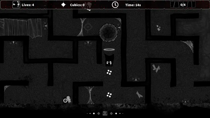 Скриншот 2 к игре Darkness Maze Cube - Hardcore Puzzle Game