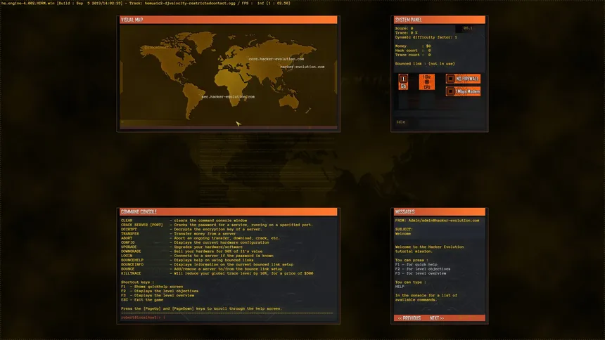 Скриншот 3 к игре Hacker Evolution - 2019 HD remaster