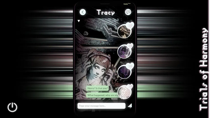 Скриншот 2 к игре Trials of Harmony ~ A Found Phone Mystery Visual Novel